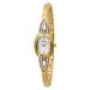 Caravelle by Bulova Women's Crystal Accented Silver and Whi
